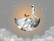 Фотообои космонавт Wall street COSMOS 25:1 Cosmos-25: 15 30815