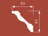 Артикул KX017, 43Х43, Потолочные карнизы, Cosca в текстуре, фото 1